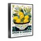 Stupell Industries Charming Bowl of Lemons Framed Giclee Design by Lux + Me Designs